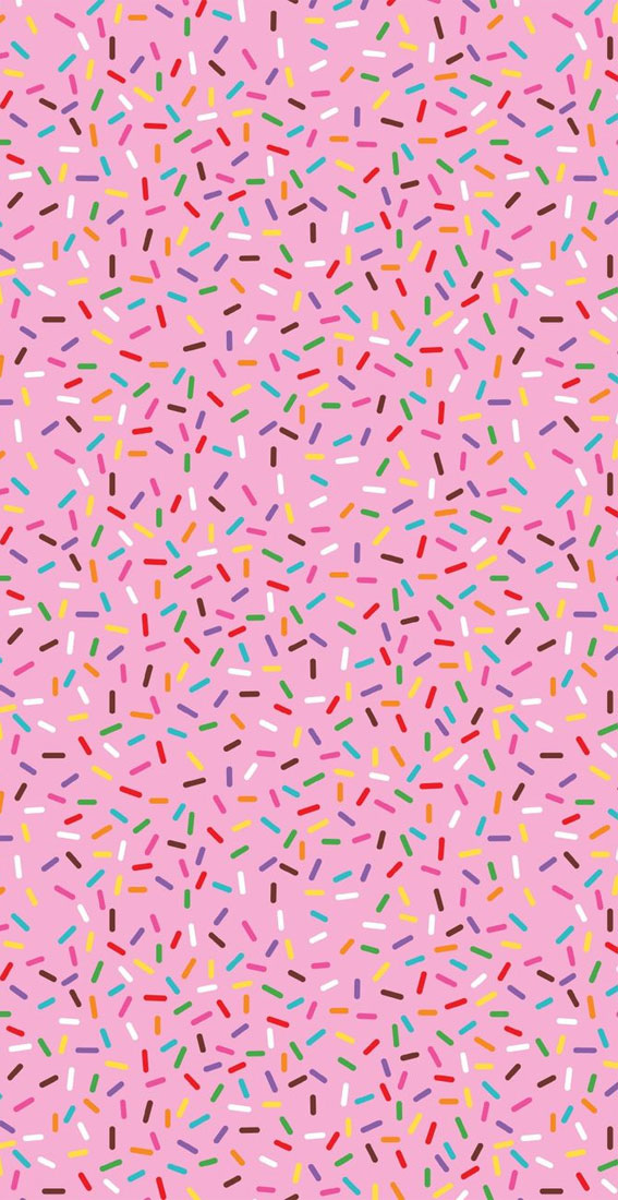 22 Cute Summer Wallpaper Ideas for 2024 : Sprinkle Confetti Wallpaper