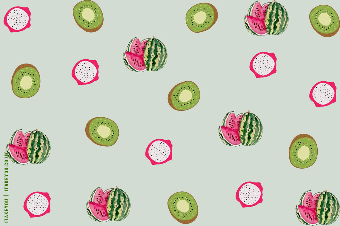 12 Fruity Wallpaper Ideas For Desktop & Laptop : Kiwi, Dragon-Fruit & Watermelon