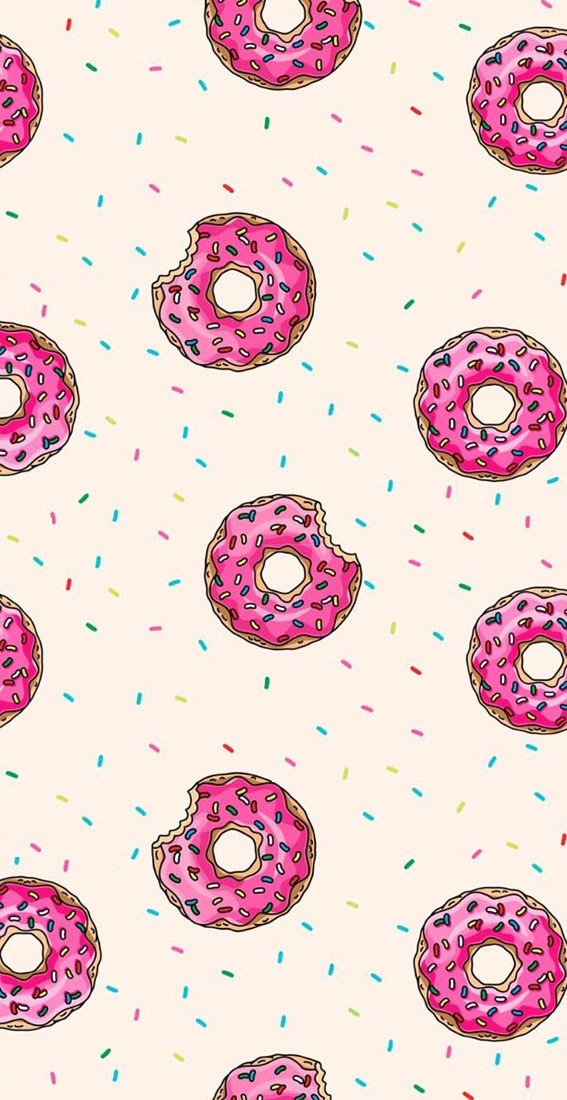 22 Cute Summer Wallpaper Ideas for 2024 : Pink Donut Dreams
