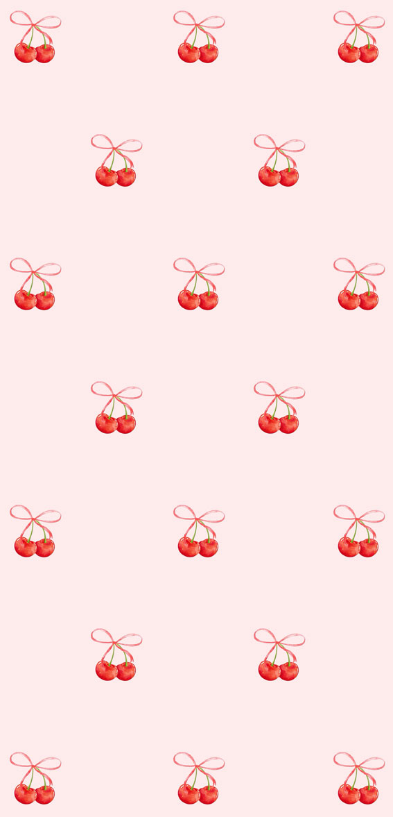 cherry floral pattern wallpaper, pink floral wallpaper, wallpaper, iphone summer wallpaper, cute summer wallpaper, summer wallpaper aesthetic, summer wallpaper iphone, summer wallpaper phone, summer wallpaper fruit, summer iphone wallpaper