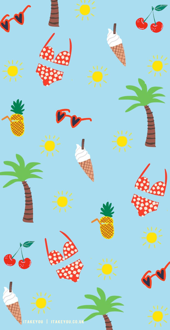 30 Aesthetic Summer Wallpapers for iPhone : Beach-Themed Wallpaper