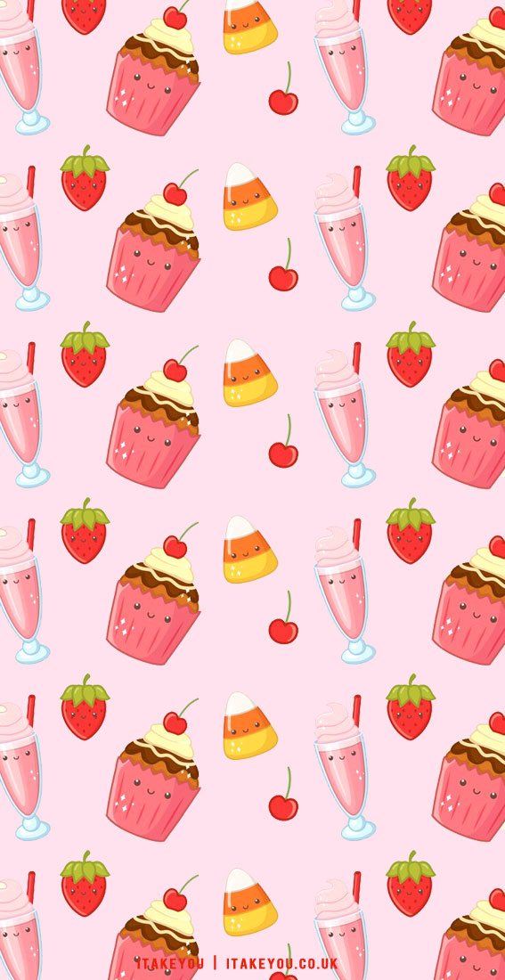 30 Aesthetic Summer Wallpapers for iPhone : Cherry, Cupcake, Strawberry & Ice Cream