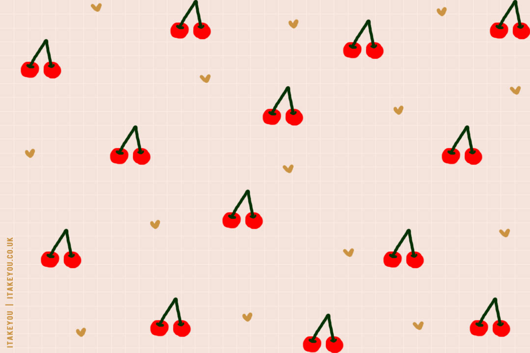 12 Fruity Wallpaper Ideas for Desktop & Laptop : Aesthetic Cherry Wallpaper